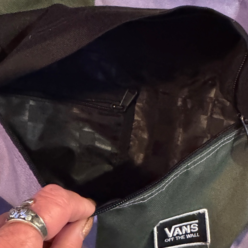 Vans Black And Purple Patchwork Backpack - image 3